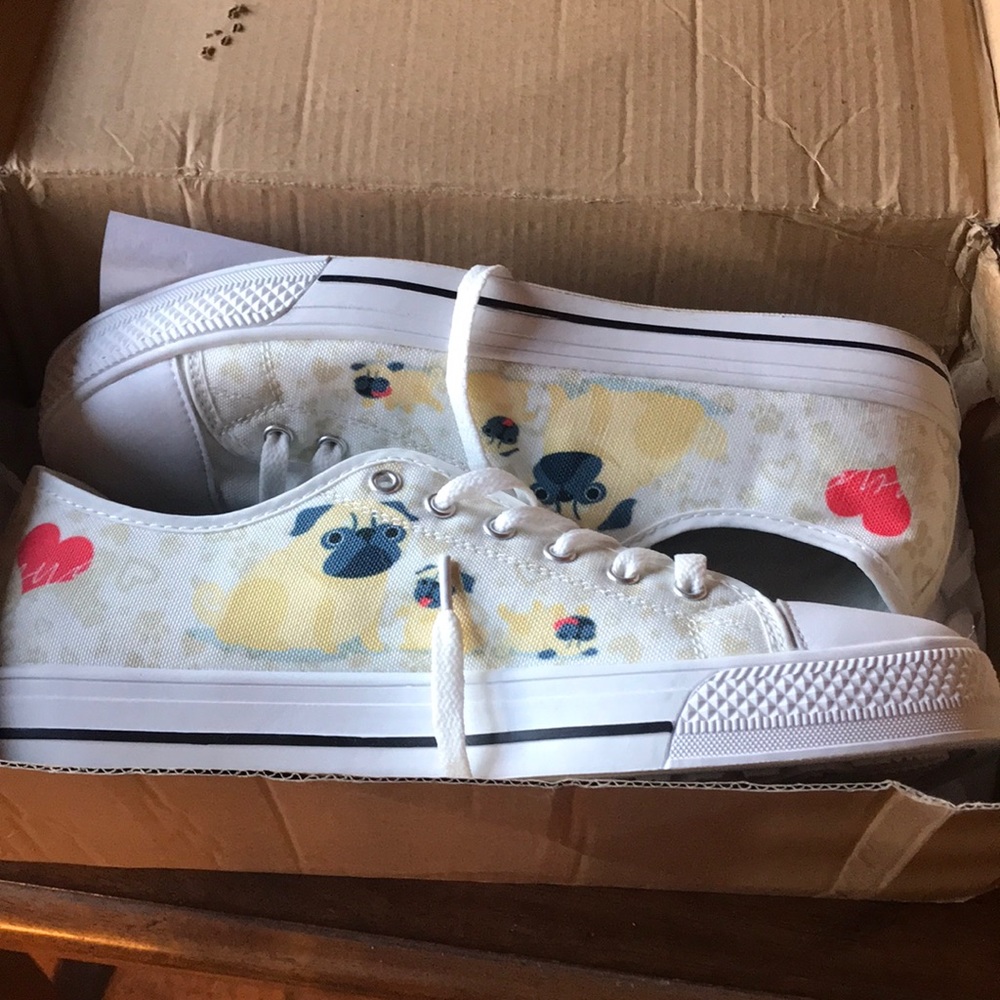 Brand New Converse-like Pug sneakers